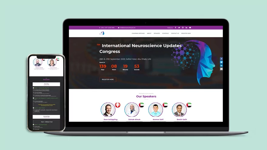 NEUROCONGRESS Events and Conference website design and development