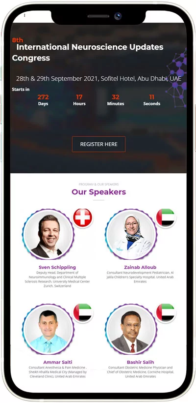 NEUROCONGRESS responsive events and conference website design and development